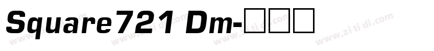 Square721 Dm字体转换